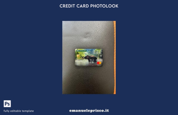 modello frontale photolook mastercard della banca cooperativa stile verificato K